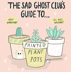 July's Mind Over Matter - Painted Plant Pots