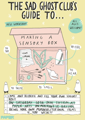 **NEW WORKSHOP** Mind Over Matter: The Sad Ghost Club’s Guide to Making a Sensory Box